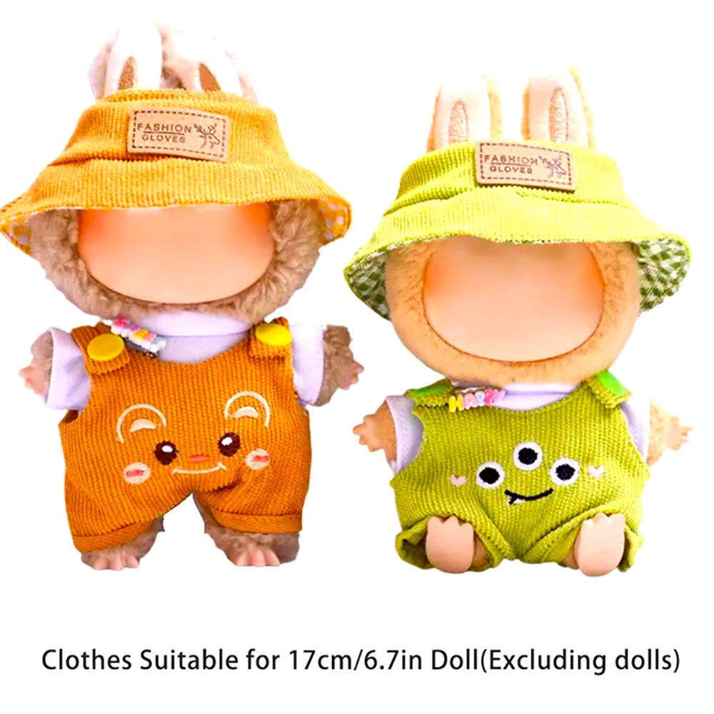Adorable Outfit for Dolls - Golden Orange Only, Will Fit Labubu.